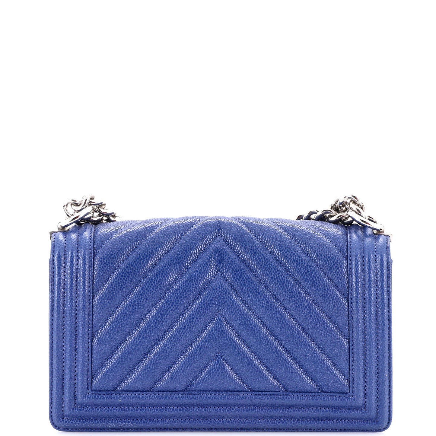 Boy Flap Bag Chevron Caviar Old Medium