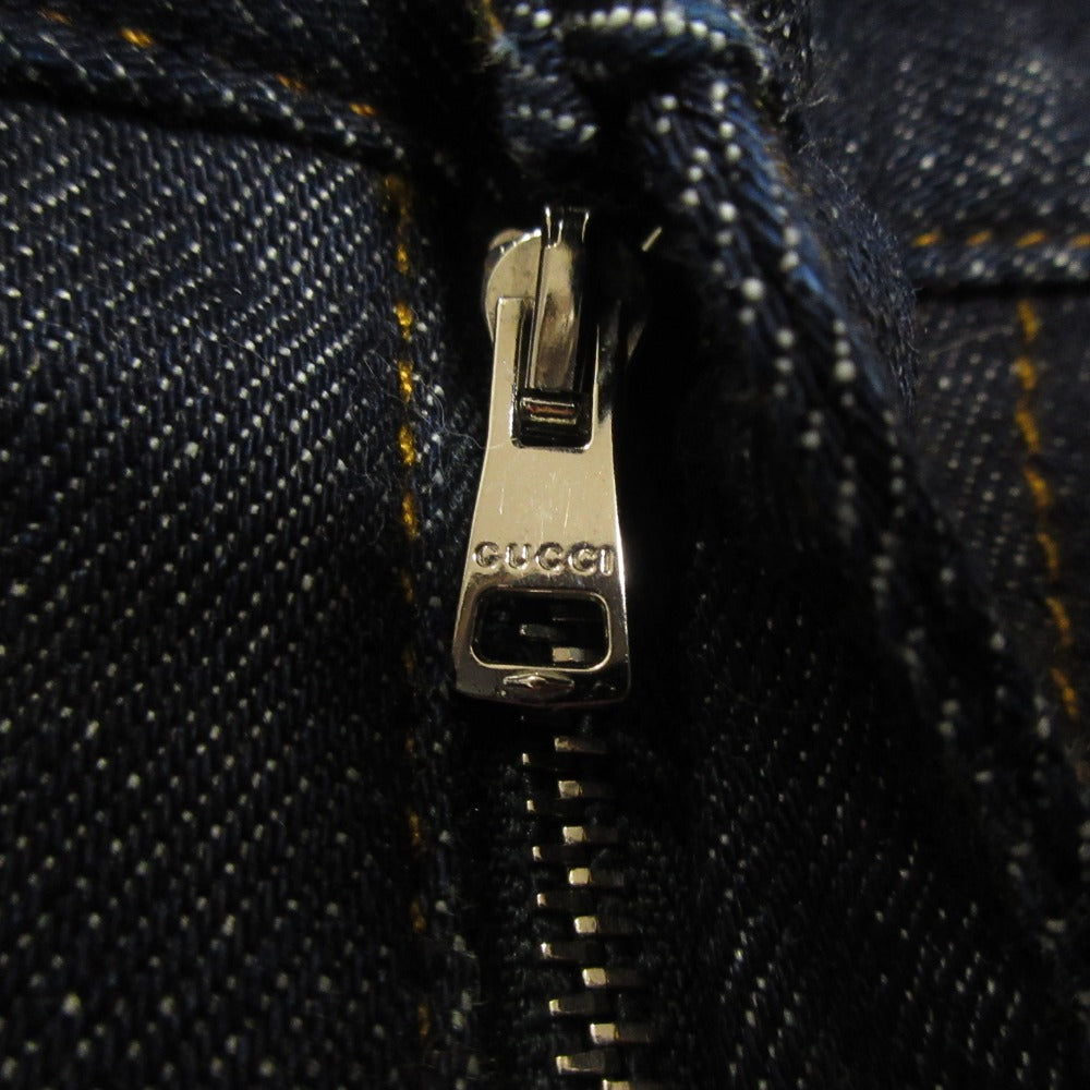 Gucci Logo Patch Denim Pants
