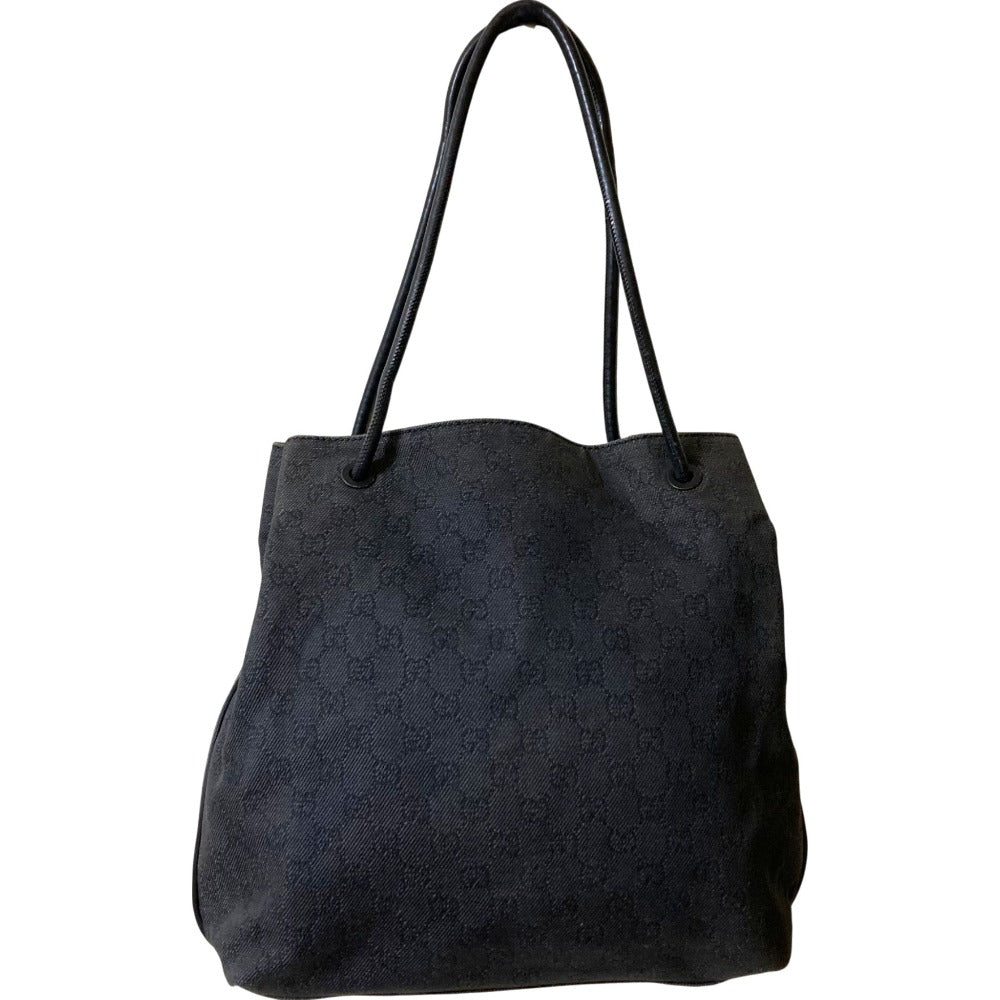 Gucci GG Denim Canvas Tote Bag