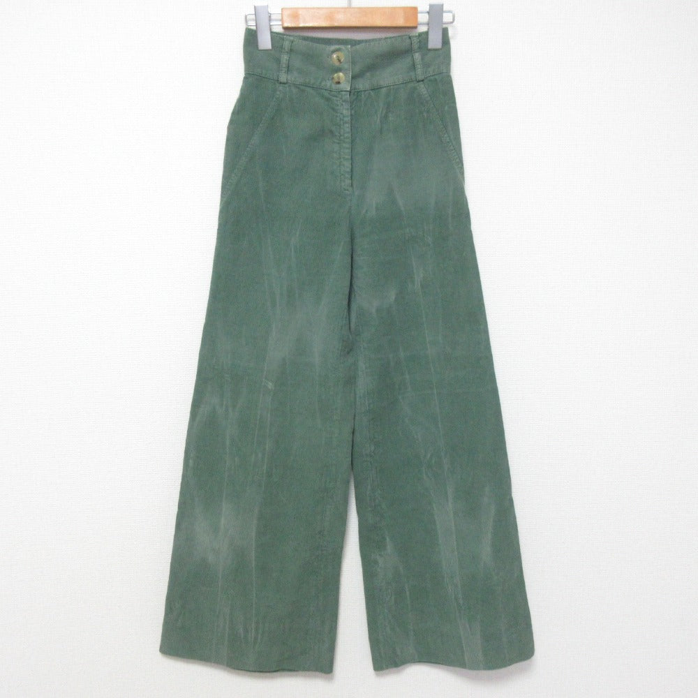 Gucci Butterfly Embroidery Corduroy Wide Pants