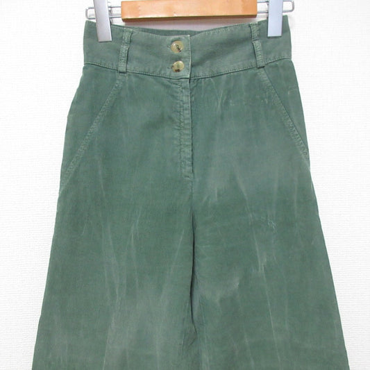 Gucci Butterfly Embroidery Corduroy Wide Pants