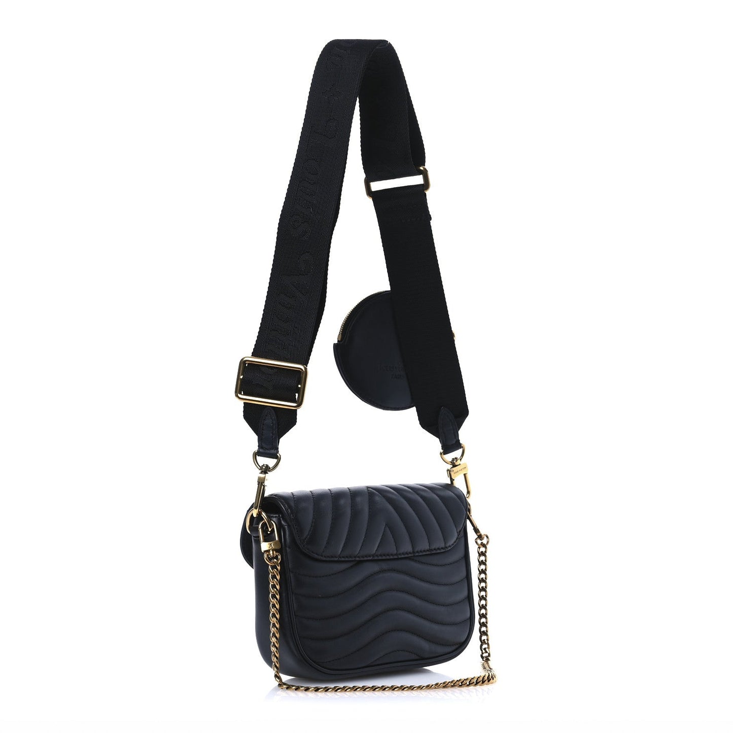 Louis Vuitton Calfskin New Wave Multi Pochette Black