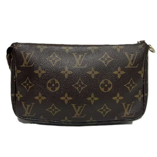 Louis Vuitton Pochette Accessoire  Canvas Clutch Bag