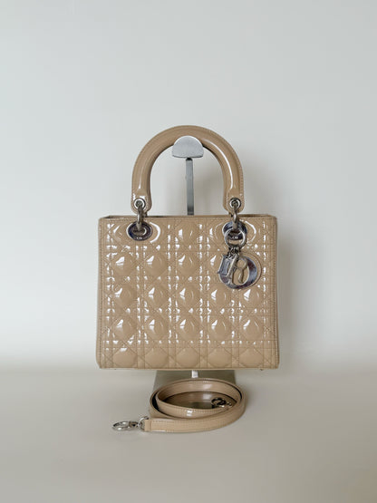 Christian Dior Patent Cannage Lady Dior