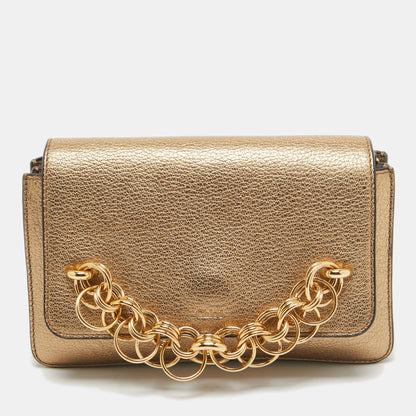Chloe  Leather Drew Bijou Clutch