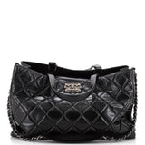 CHANEL Boy Shopping Tote Quilted Glazed Calfskin Large