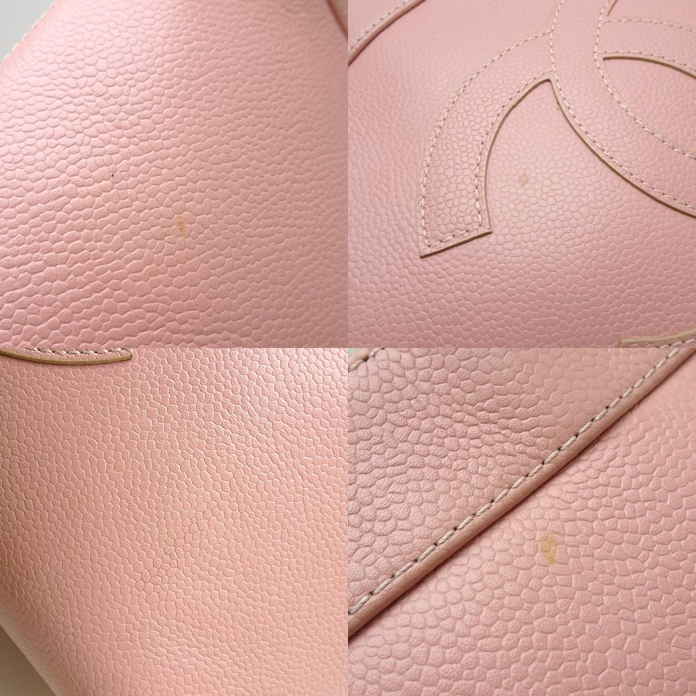 Chanel Cocomark Tote Bag Caviar Skin Pink