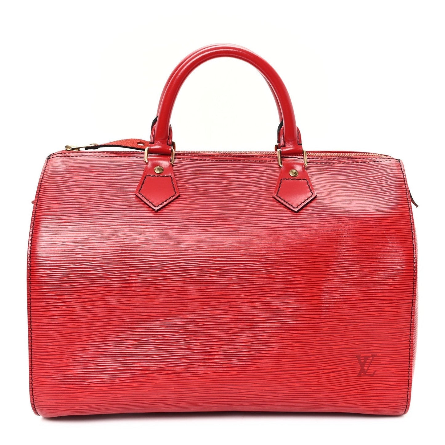 Louis Vuitton Epi Speedy 30 Castillan Red
