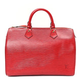 Louis Vuitton Epi Speedy 30 Castillan Red