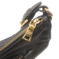 Prada Nylon Leather Shoulder Bag Purse NERO Black BR4885