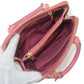 Prada Leather 2Way Hand Bag Shoulder Bag Pink BL0838