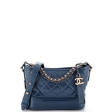CHANEL Gabrielle Hobo Quilted Goatskin and Patent Small