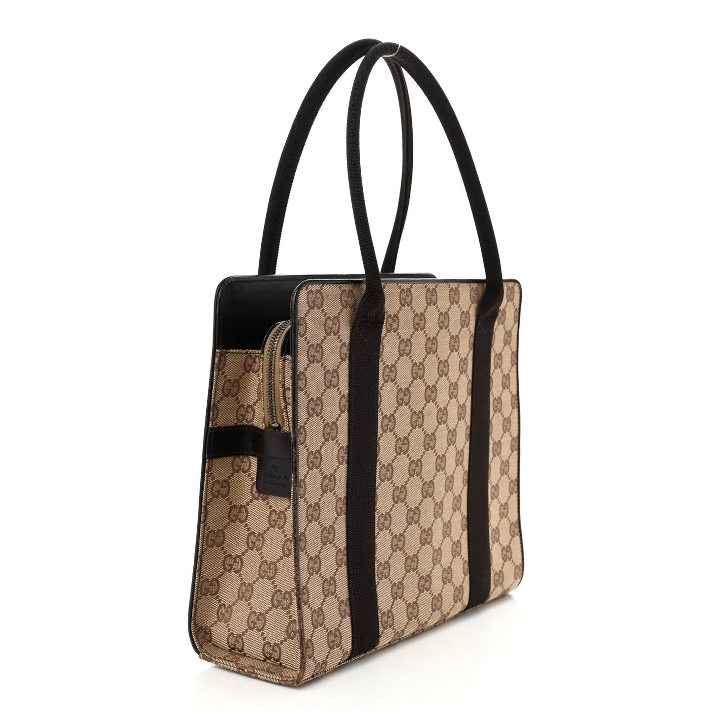 Amelia GG Monogram Tote Dark Brown