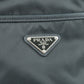 Prada Logo Nylon Leather Shoulder Bag NERO Black 2VH797