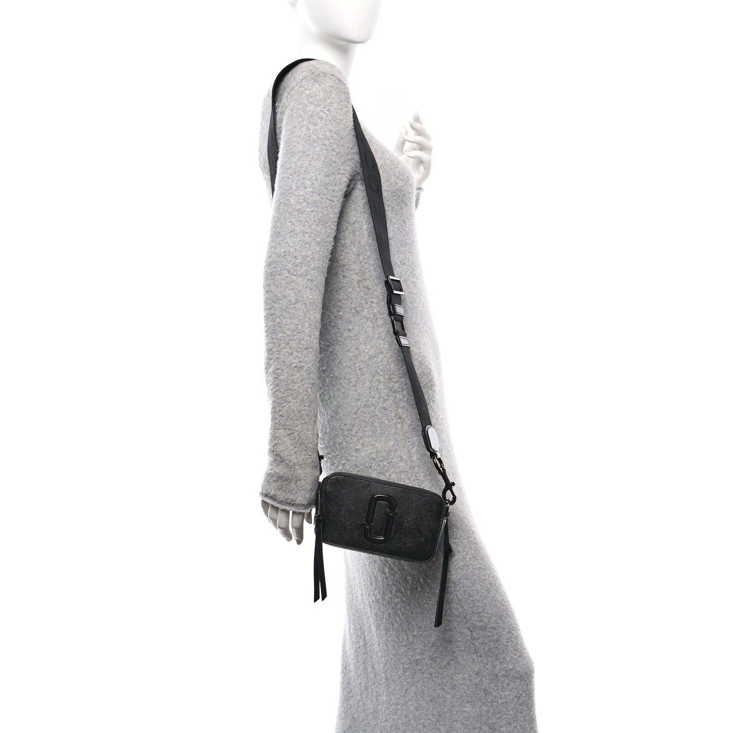 Marc Jacobs Saffiano Snapshot Camera Bag Black