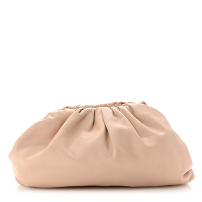 Bottega Veneta Smooth Butter Calf The Pouch Oversized Clutch Nude