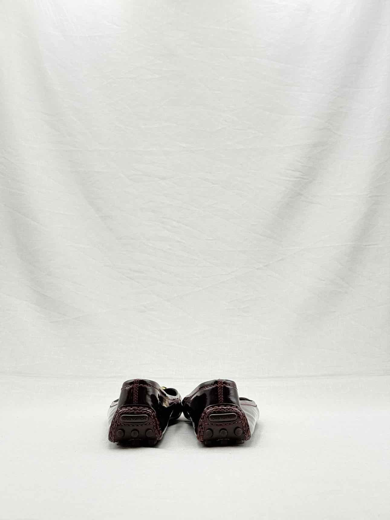 LOUIS VUITTON Oxford Burgundy Size EU 37 Ballet Flats