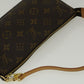 Louis Vuitton Pochette Accessoire  Canvas Clutch Bag