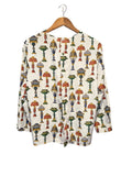 Burberry   Patterned Long Sleeve Blo
