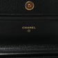 Amelia Caviar Quilted Miss Coco Wallet On Chain WOC Black