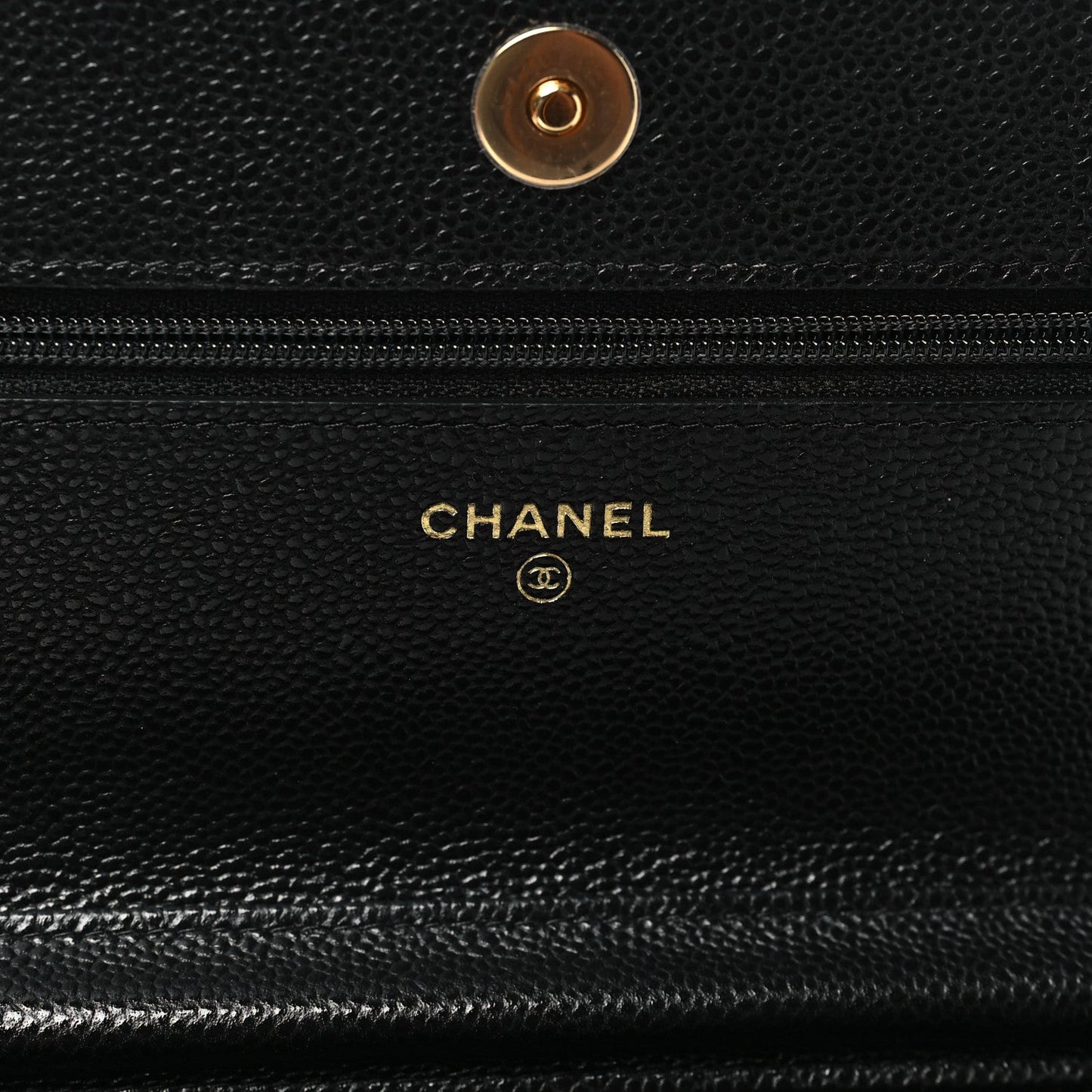 Amelia Caviar Quilted Miss Coco Wallet On Chain WOC Black