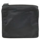 Prada Logo Nylon Leather Shoulder Bag Purse NERO Black 1BH978