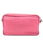 Prada Logo Nylon Leather Crossbody Shoulder Bag FUXIA Pink BT1010