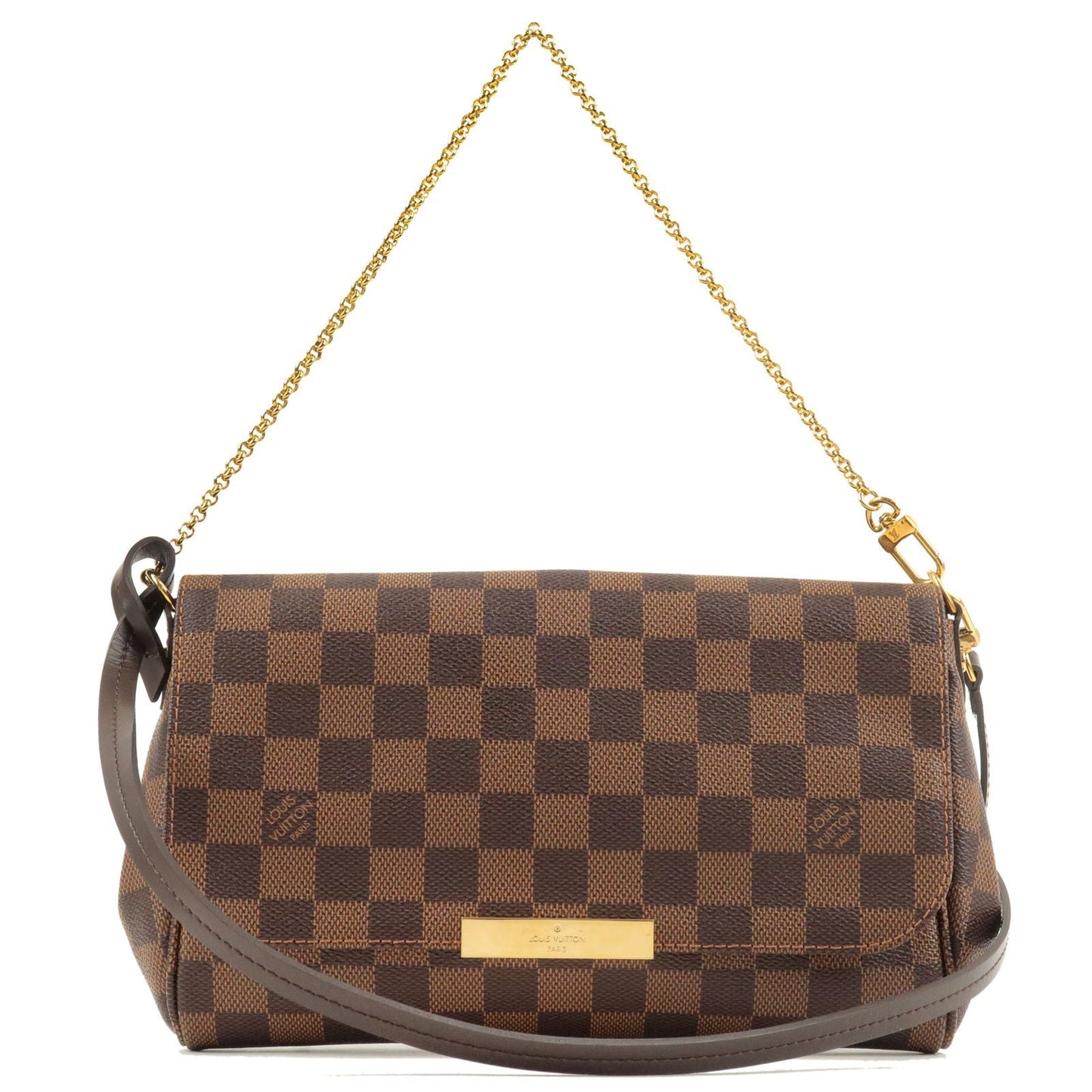 Louis Vuitton Damier Ebene Canvas Favorite MM Shoulder Bag