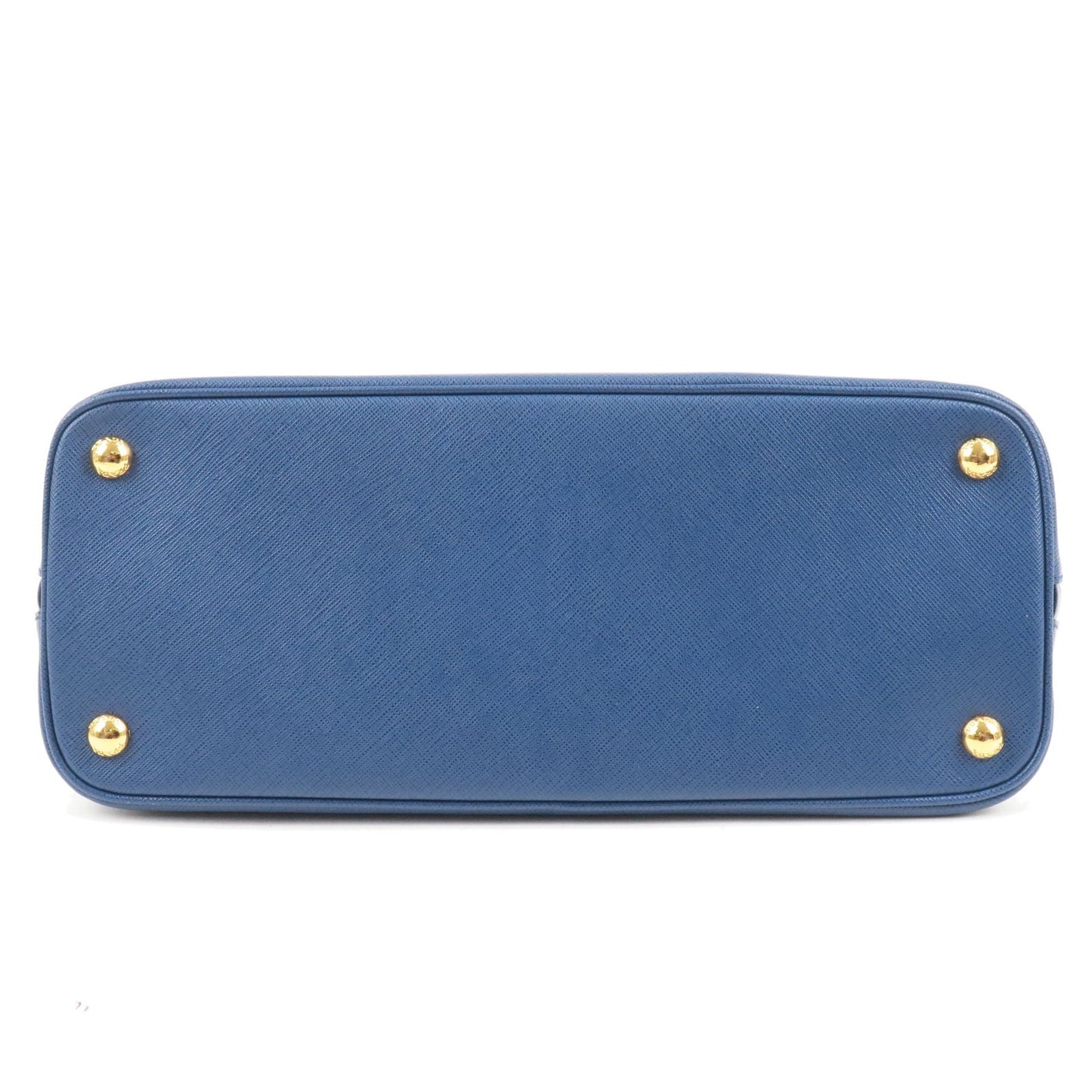 Prada Logo Leather 2Way Bag Shoulder Bag Bluette Blue 1BA837