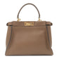 FENDI Peekaboo Regular Leather 2Way Bag Brown 8N290
