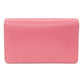 Prada Logo Leather Shoulder Wallet Bag Pink 1BP016
