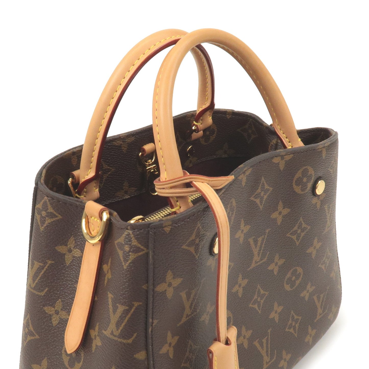 Louis Vuitton Monogram Montaigne BB Nume Leather Shoulder Bag