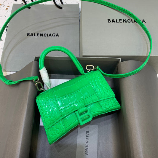 BLN-Ciaga Hourglass XS Handbag In Bright Green, For Women,  Bags 7.4in/19Amelia5928331U6AK3809