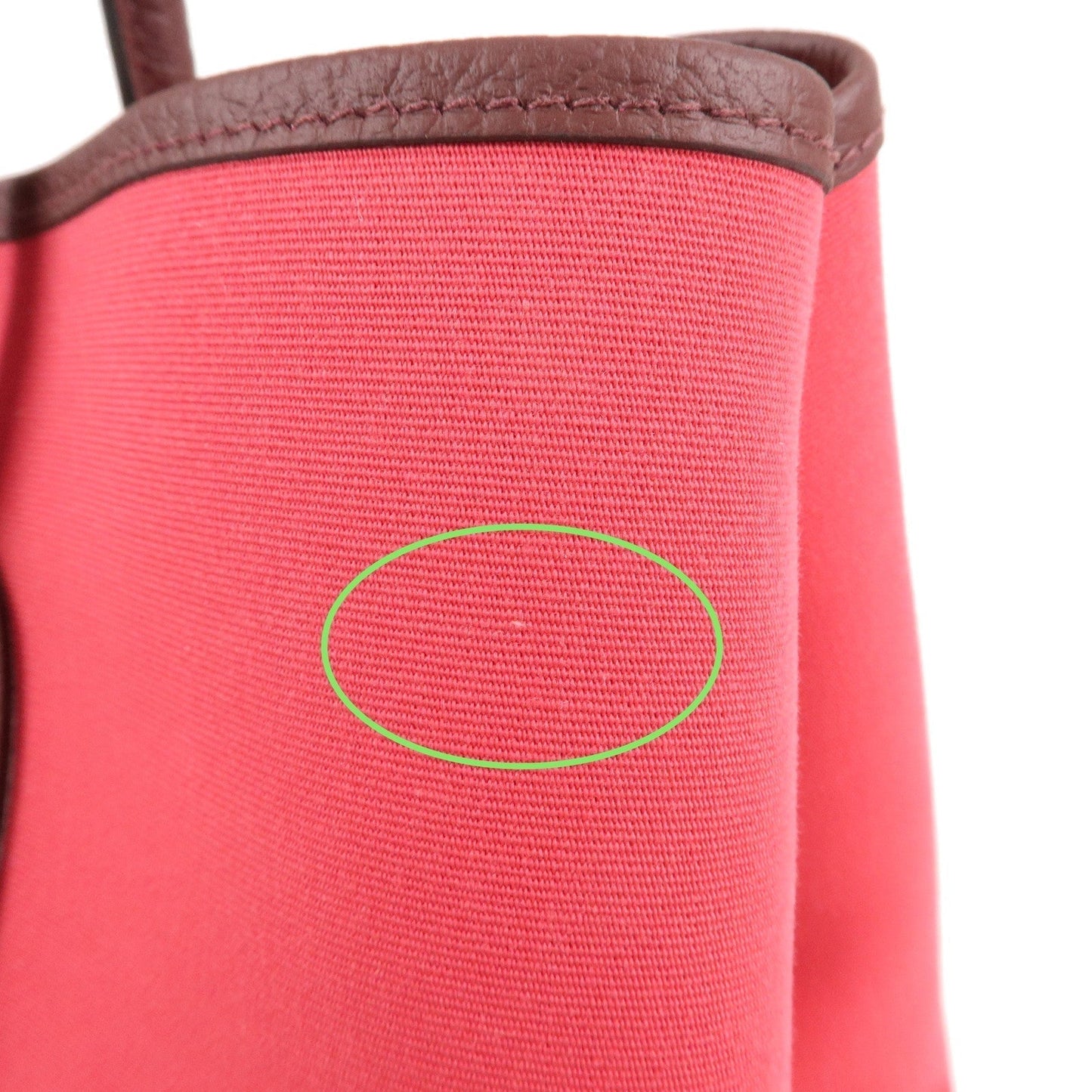 Luxury Hermes Canvas Leather Garden Party PM Tote Bag A stamp Pink