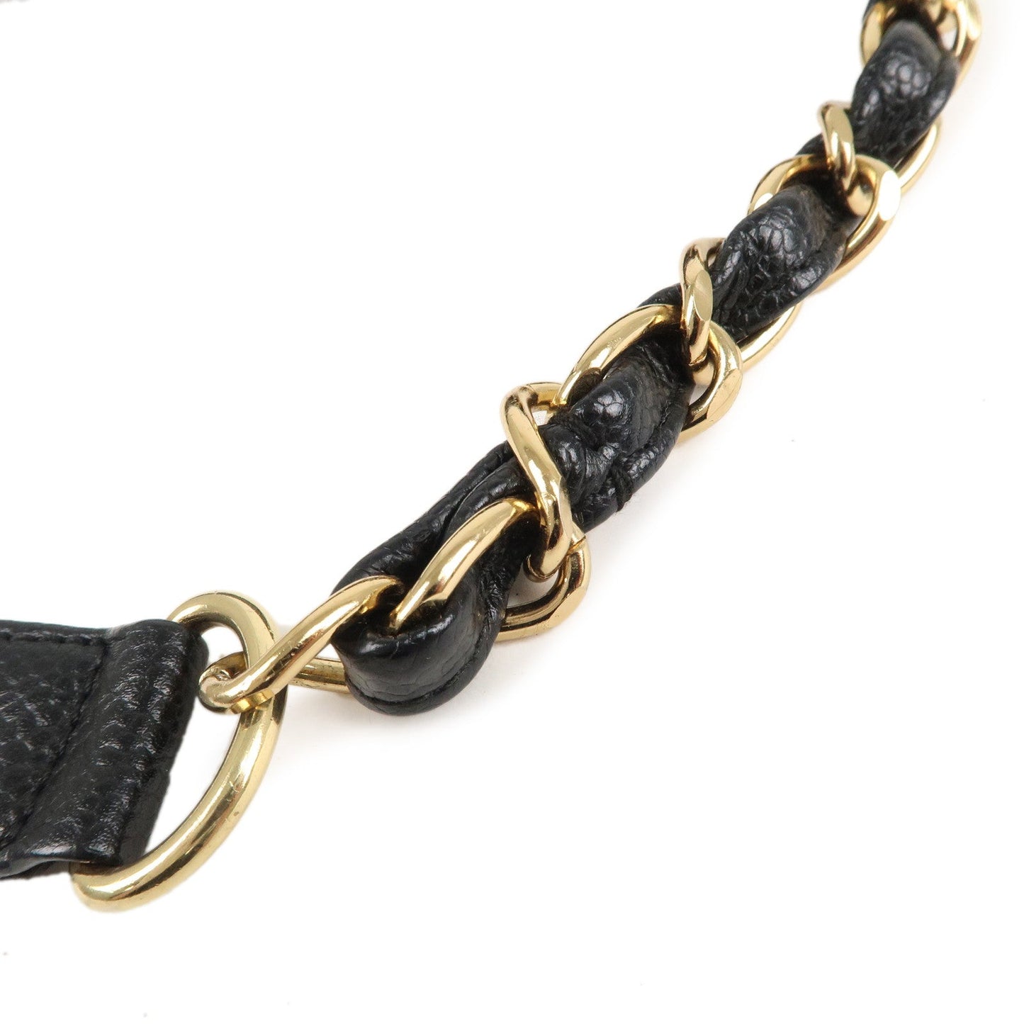 CHANEL Matelasse Caviar Skin Chain Shoulder Bag Black A22476