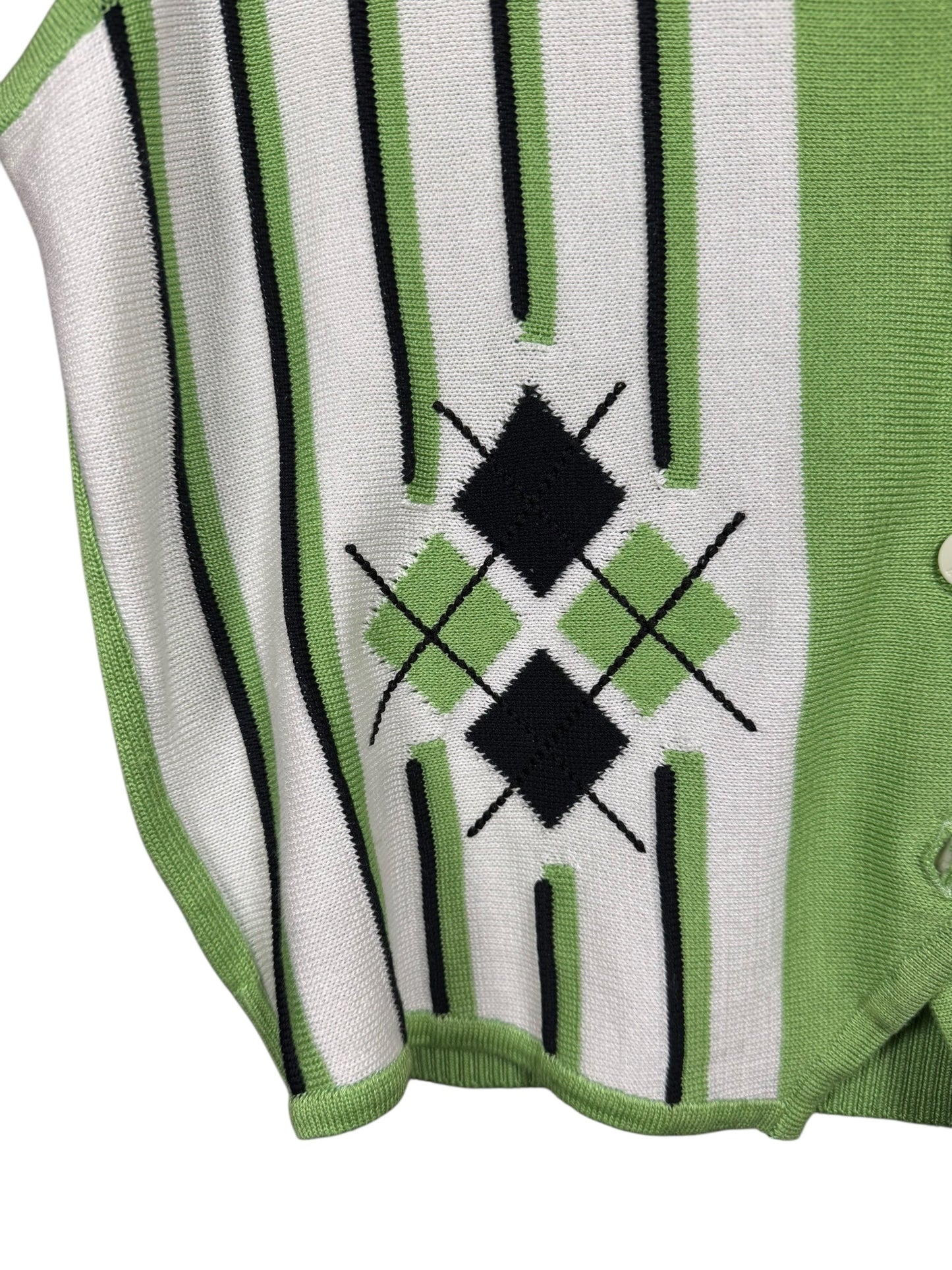Burberry Striped Button-Up Sweater Vest