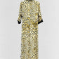 PRADA Sable Raso Beige & Black Size US 8 Long Dress