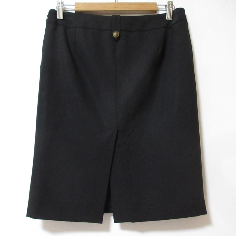 Gucci Crest Button Stretch Knee-Length Skirt