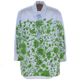 Gucci Flower Print Cotton Long Sleeve Shirt