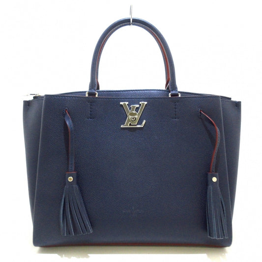 Louis Vuitton Lockme Tote Marine Rouge Leather