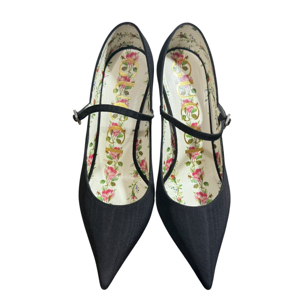 Gucci Mary Jane Pointed Toe Pumps