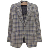 Gucci Checkered Mohair Blend Tailored Jacket