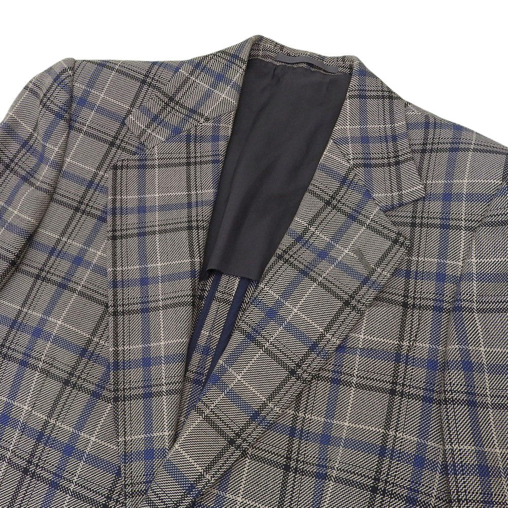 Gucci Checkered Mohair Blend Tailored Jacket