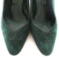 Gucci GG Leather Trim Suede Pumps