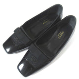 Gucci GG Pattern Patent Leather Ballet Flats
