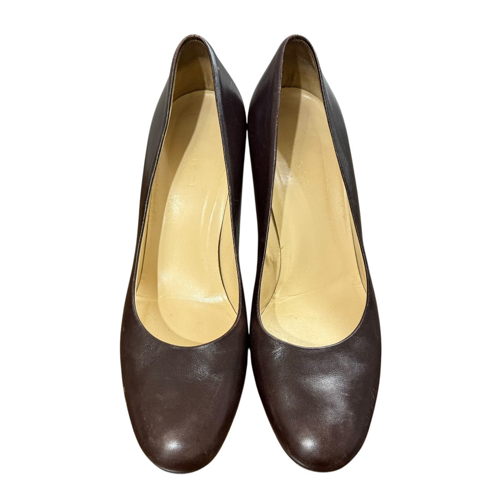 Gucci Leather Almond Toe Pumps