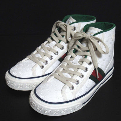 Gucci Tennis 1977 GG Canvas High Top Sneakers