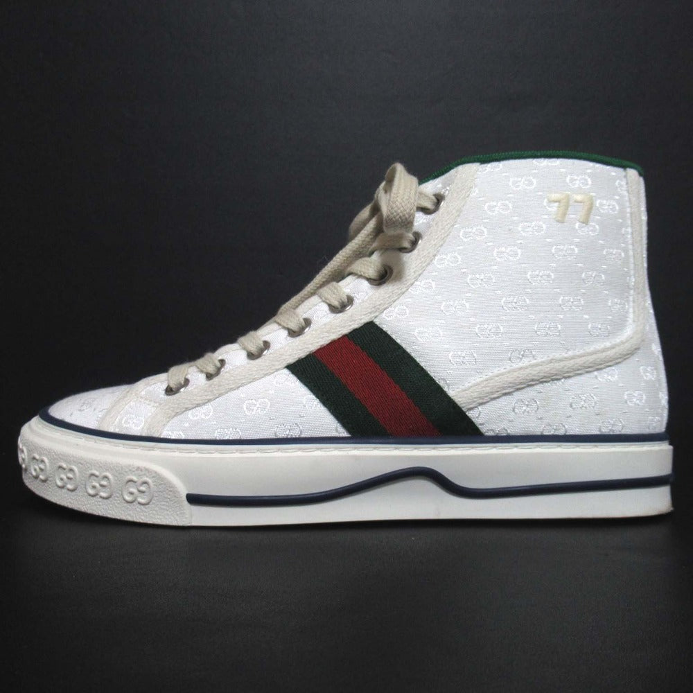 Gucci Tennis 1977 GG Canvas High Top Sneakers