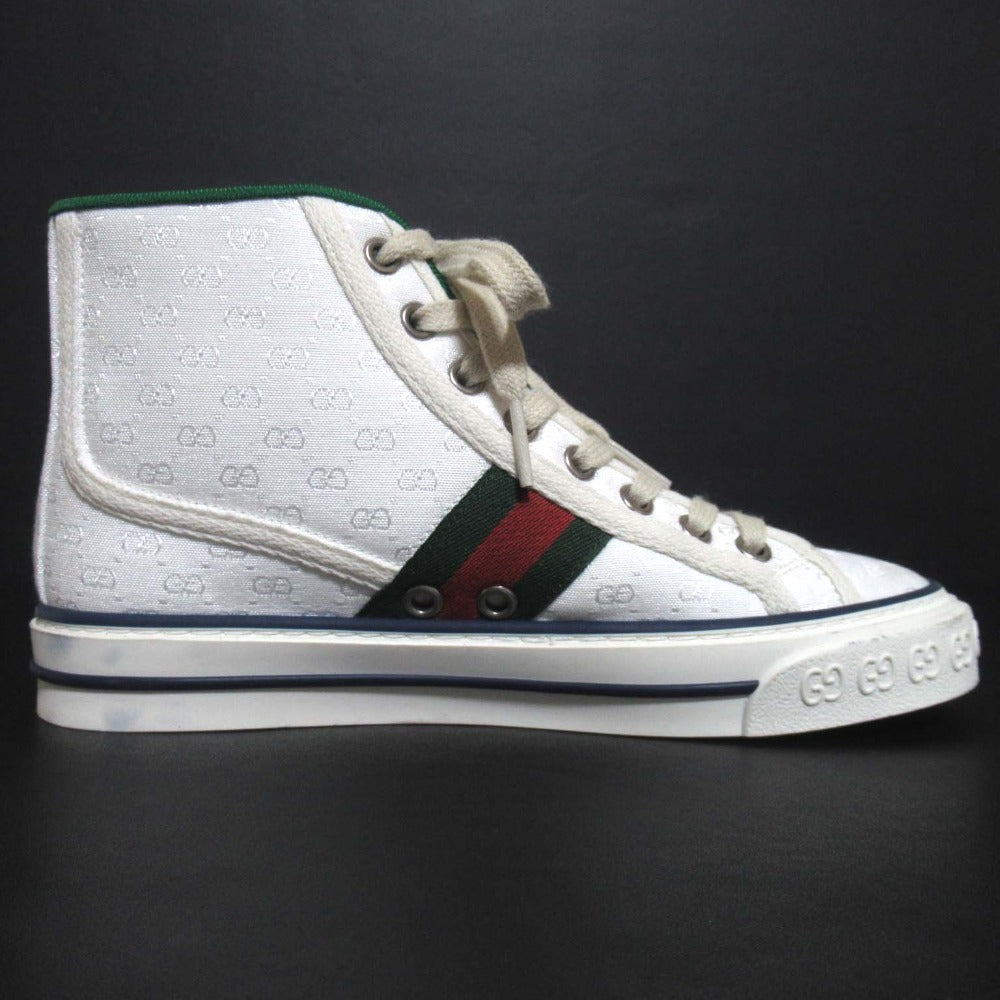 Gucci Tennis 1977 GG Canvas High Top Sneakers
