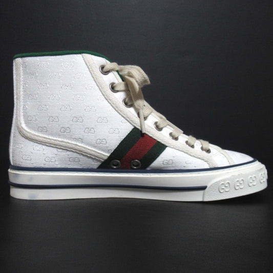 Gucci Tennis 1977 GG Canvas High Top Sneakers